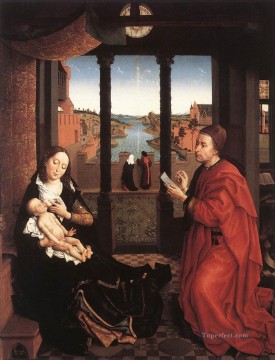  Luca Lienzo - San Lucas dibujando un retrato de la Virgen sin fecha Rogier van der Weyden